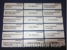 Бейджи металлические